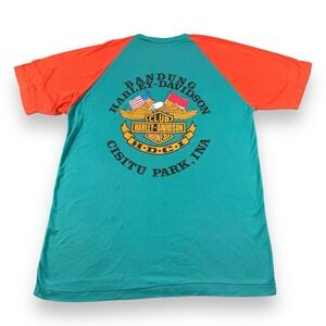 Vintage 1992 Single-Stitch Harley Davidson Club Indonesia Bandung Rare Sz L Read